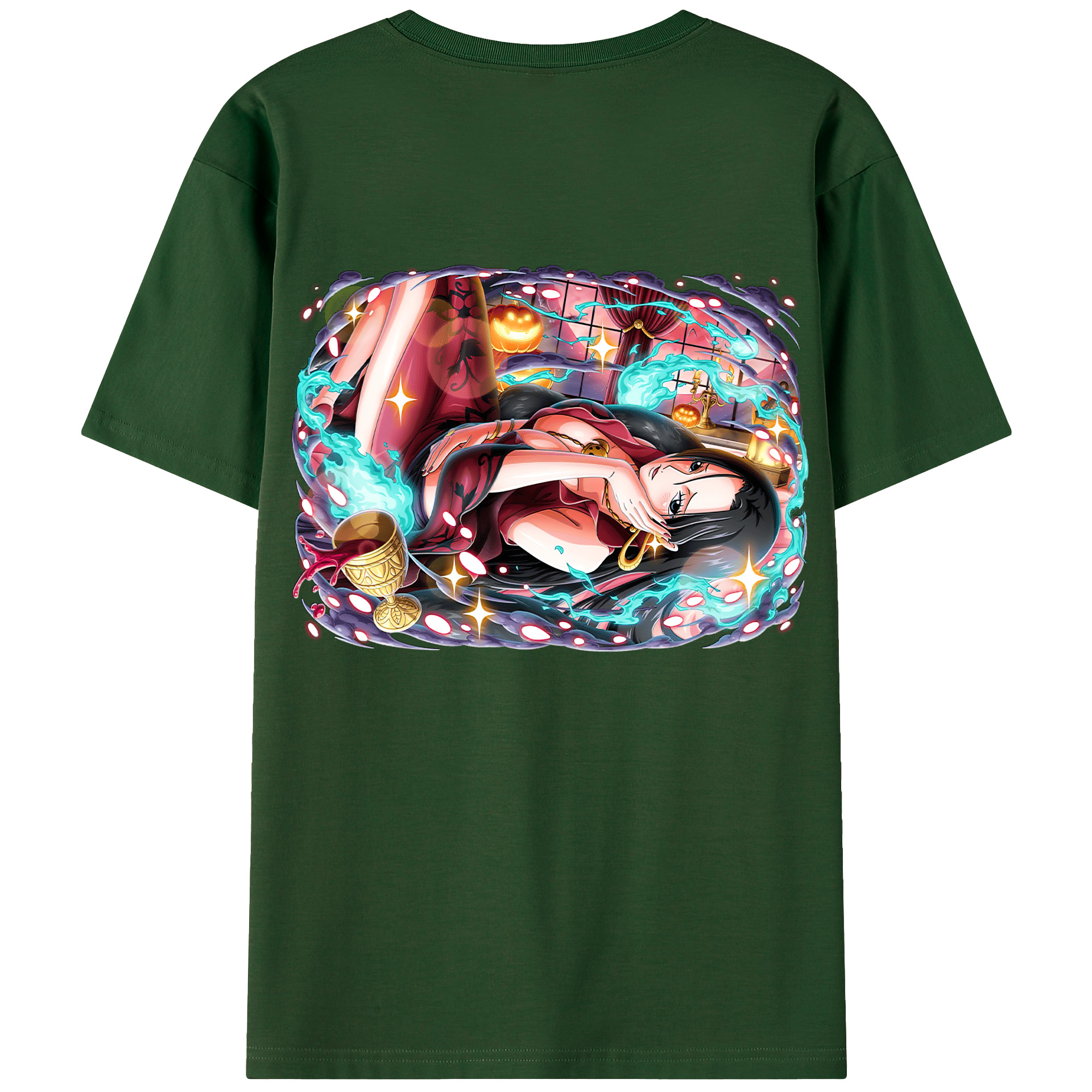 ワンピース ボア・ハンコック ONE PIECE Boa·Hancock 綿100％半袖Tシャツ（背面プリント）
